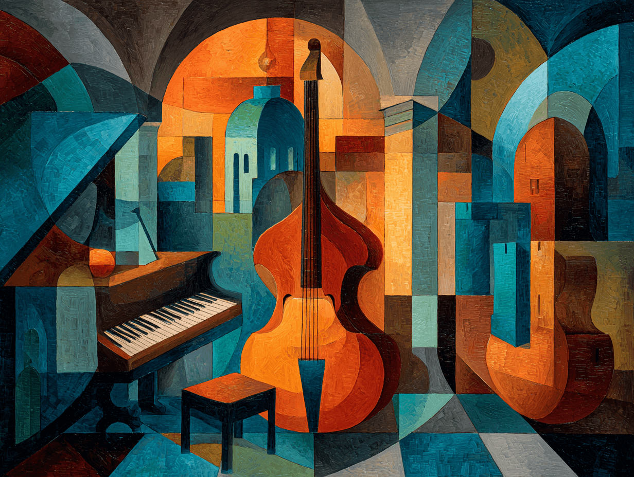 Cubist interpretation of local event in East Rising Beverley at St Nicholas' Church, Steve Knightly